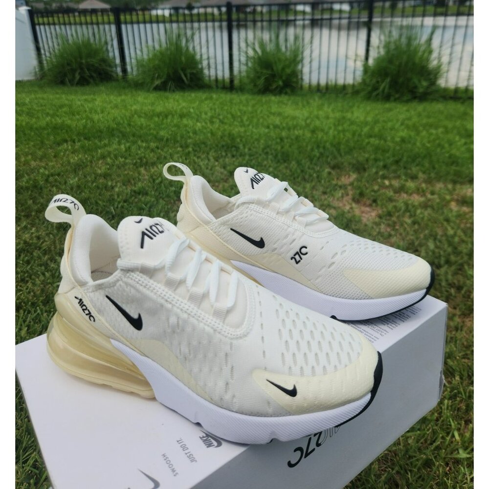 6.5 WOMEN'S NIKE AIR MAX 270 SAIL / COCONUT / WHITE BLACK AH6789-124 RUNNING